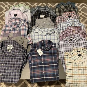 Lot of 19 men’s button down shirts Medium and Large